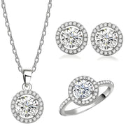 Set Elegant Circles - Srebrna KP27536