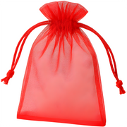 Poklon organza vrećica - Crvena / 10x12cm / 10kom KP38485