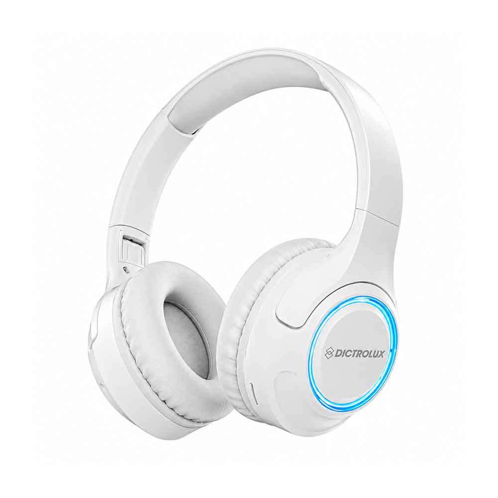 Bluetooth LED slušalice Dictrolux DLX216 – bijele ili crne Bijela