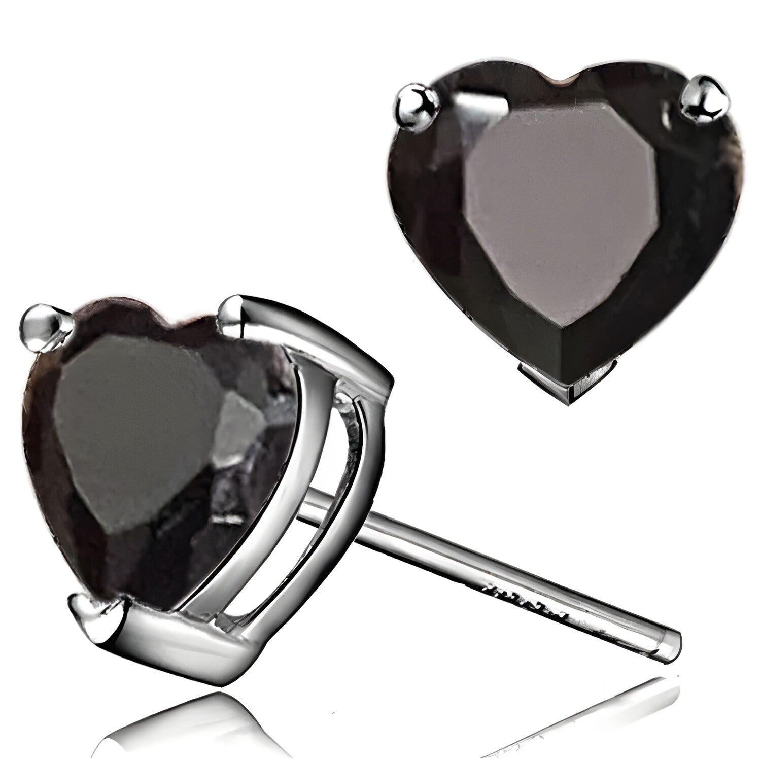 Naušnice Small Hearts - Crna KP29317