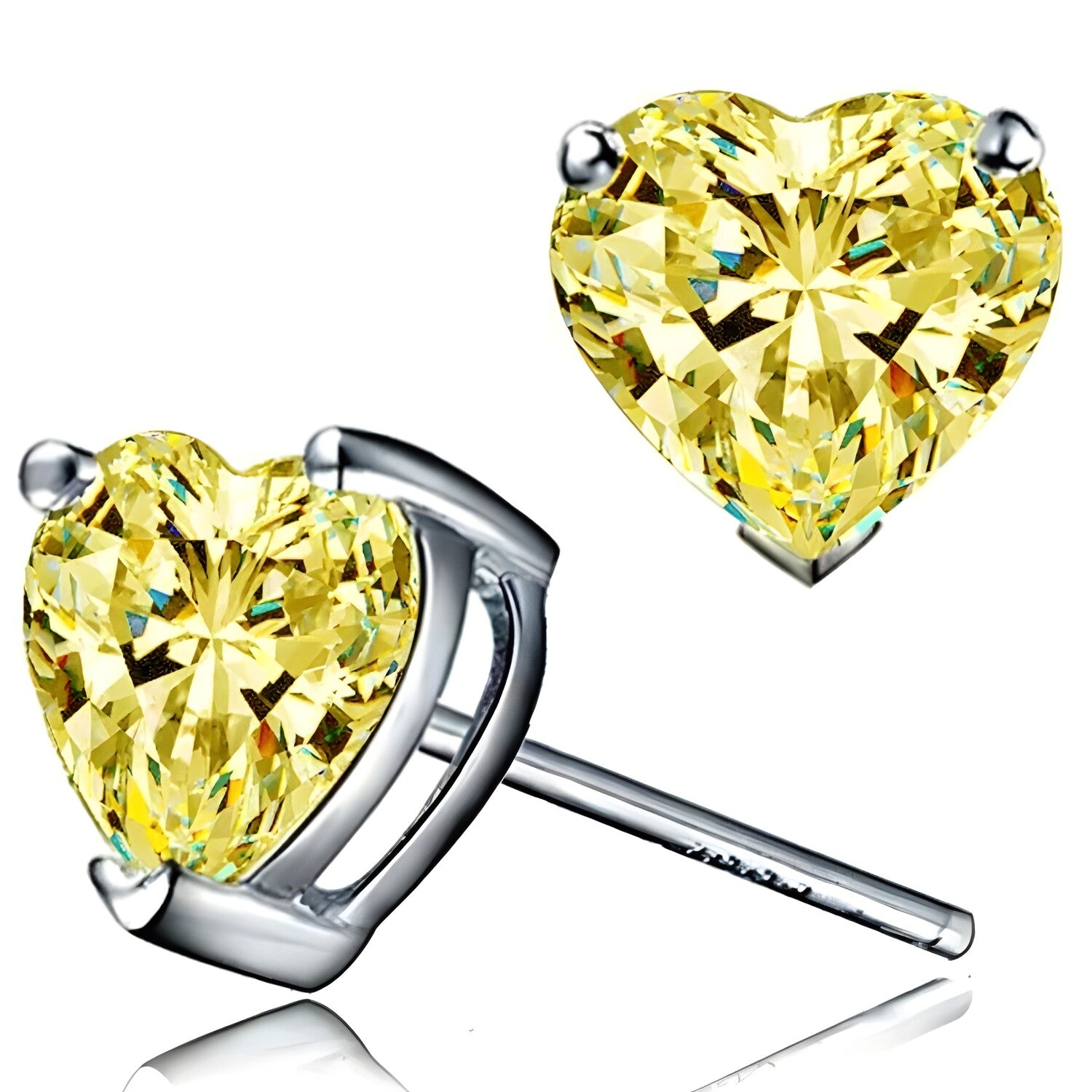 Naušnice Small Hearts - Žuta KP29316