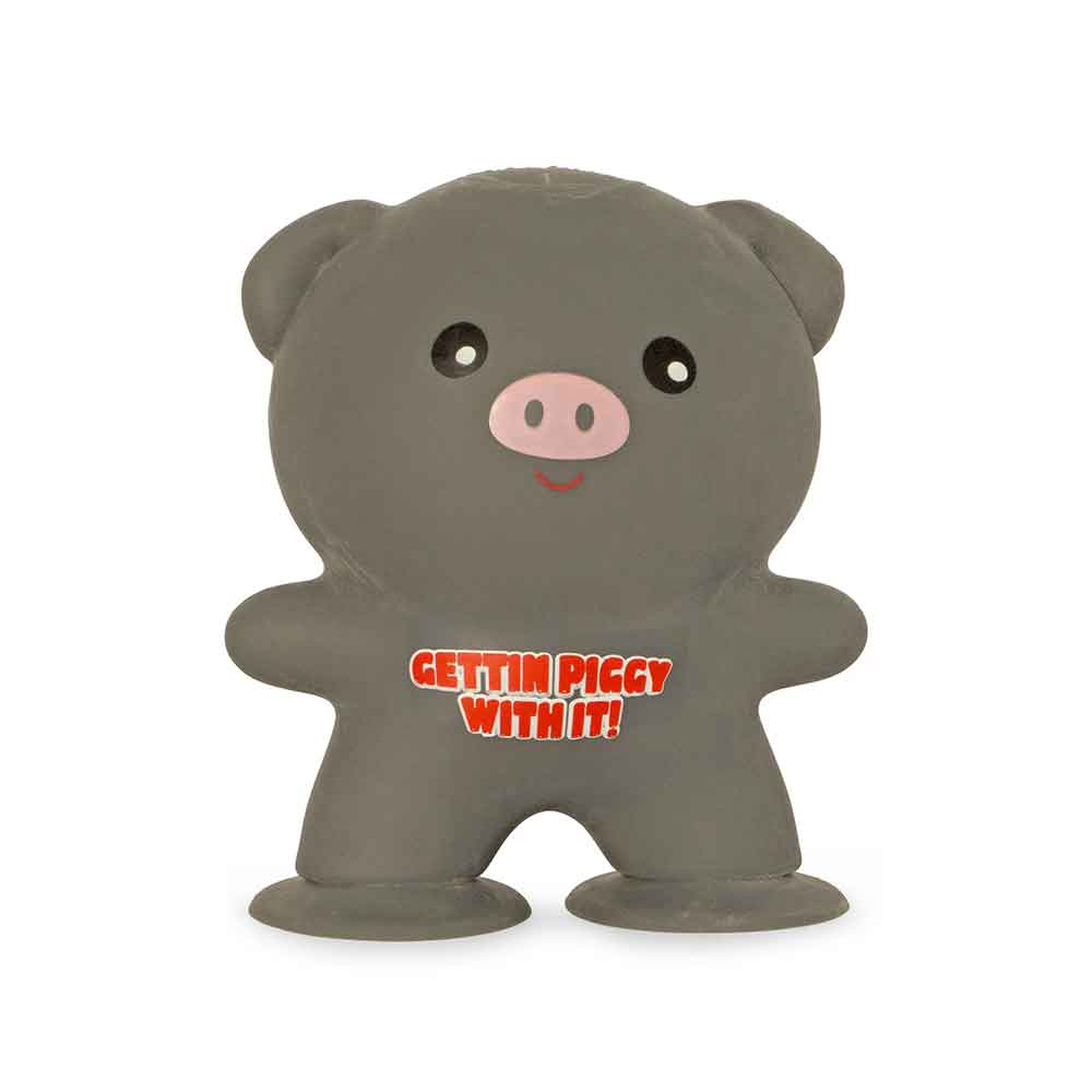 Ljepljiva antistres igračka Praščić Sticky Pig 9 cm - Siva