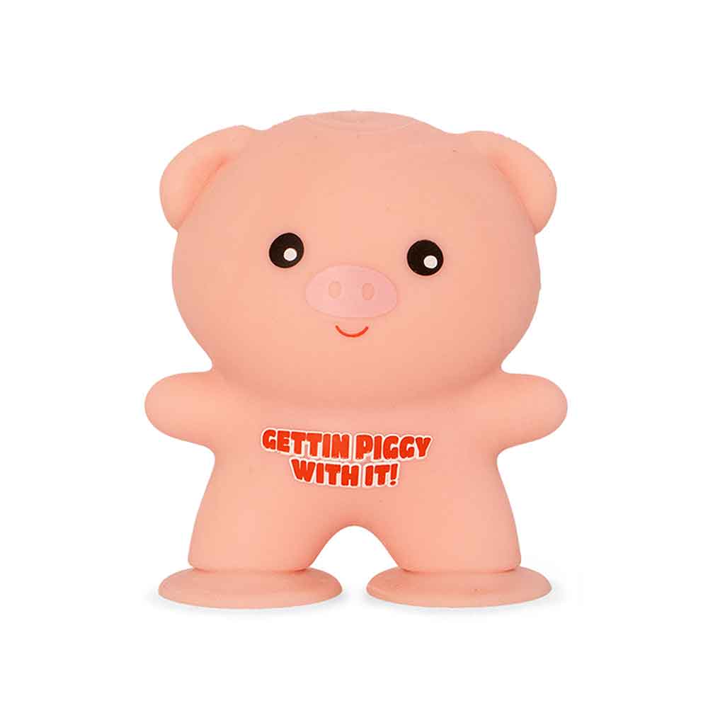 Ljepljiva antistres igračka Praščić Sticky Pig 9 cm - Roza