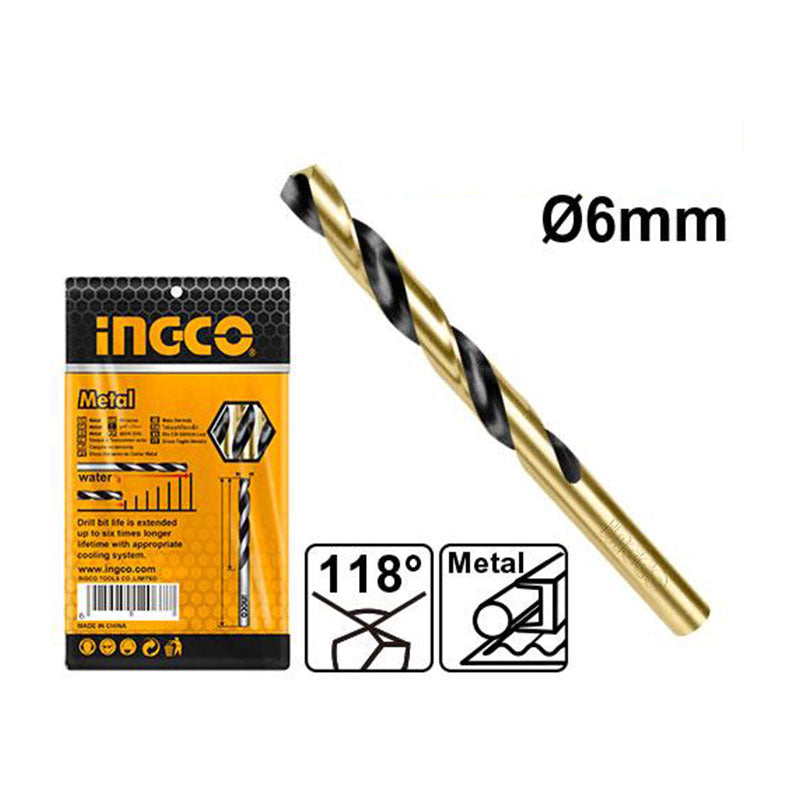 Svrdlo HSS 6mm - DBT1100603 INGCO DIN 338