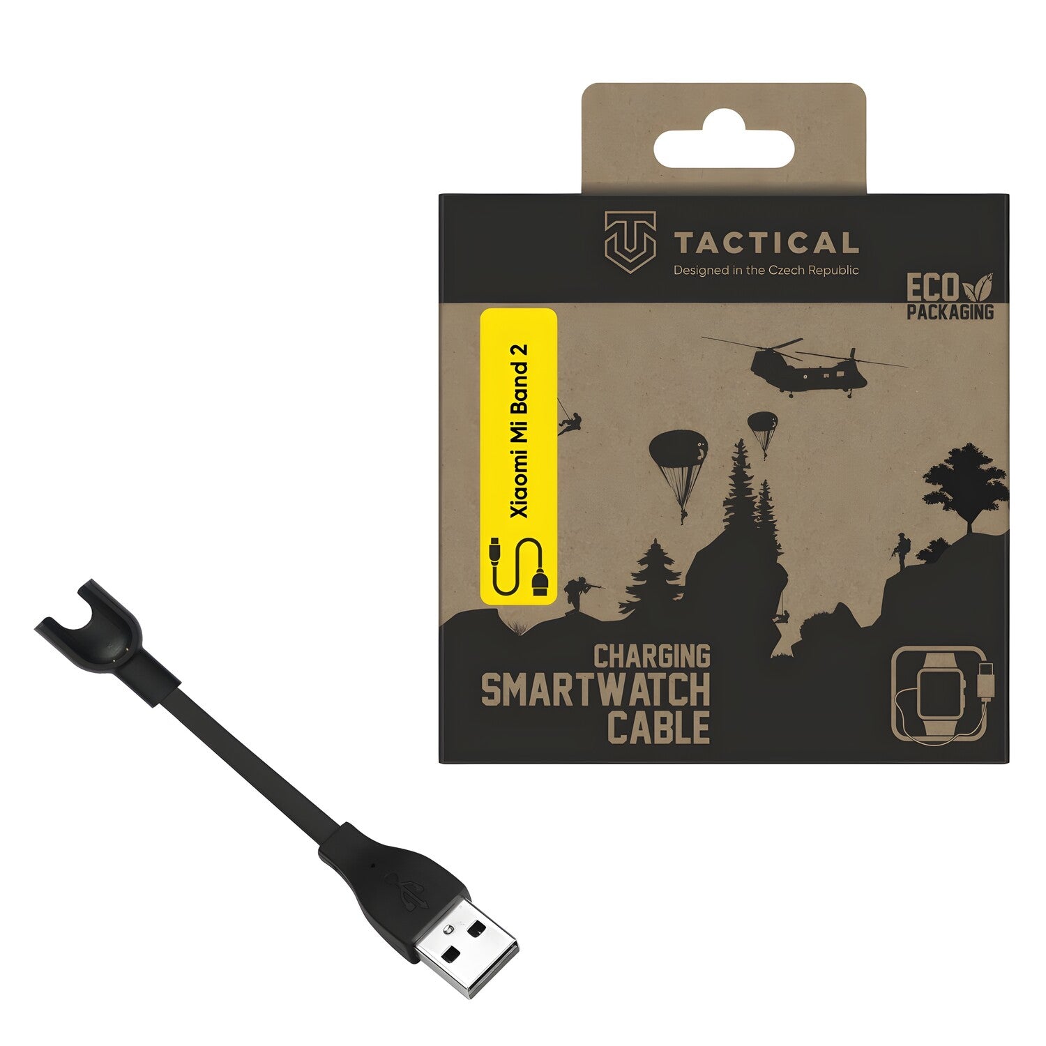 Taktička USB punjačka za Xiaomi Mi Band 2 - Crna KP31208