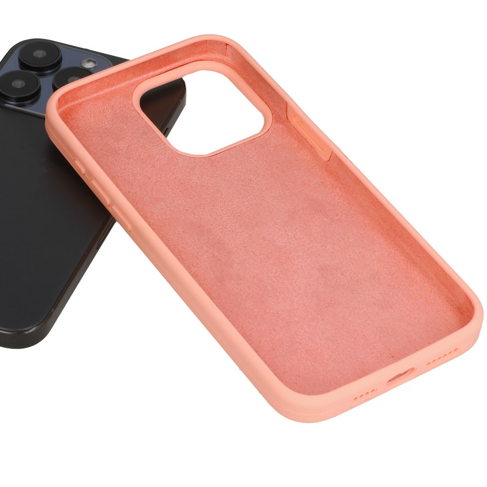 SILIKONSKA LITE MASKA ZA IPHONE 15 boja breskve