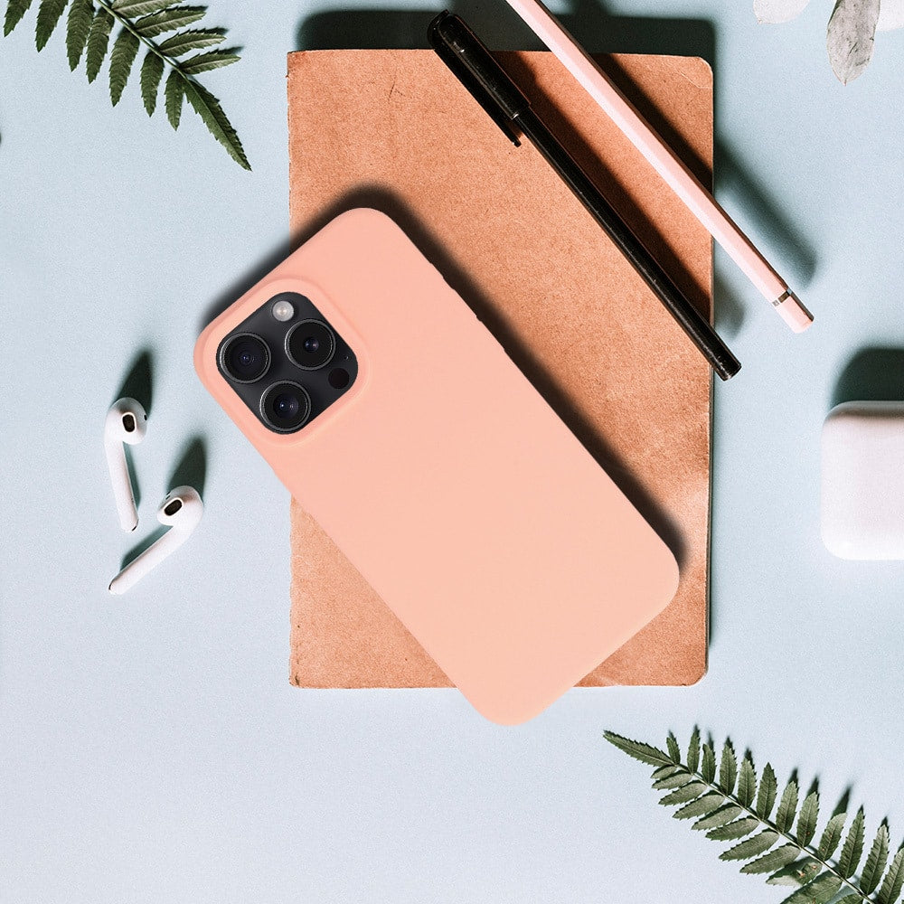 SILIKONSKA LITE MASKA ZA IPHONE 14 boja breskve