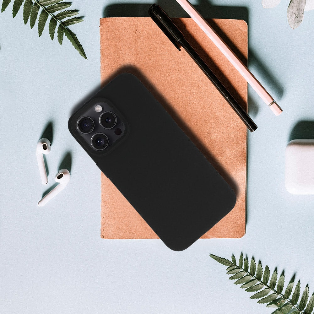 SILIKONSKA LITE MASKA ZA IPHONE 14 PRO CRNA