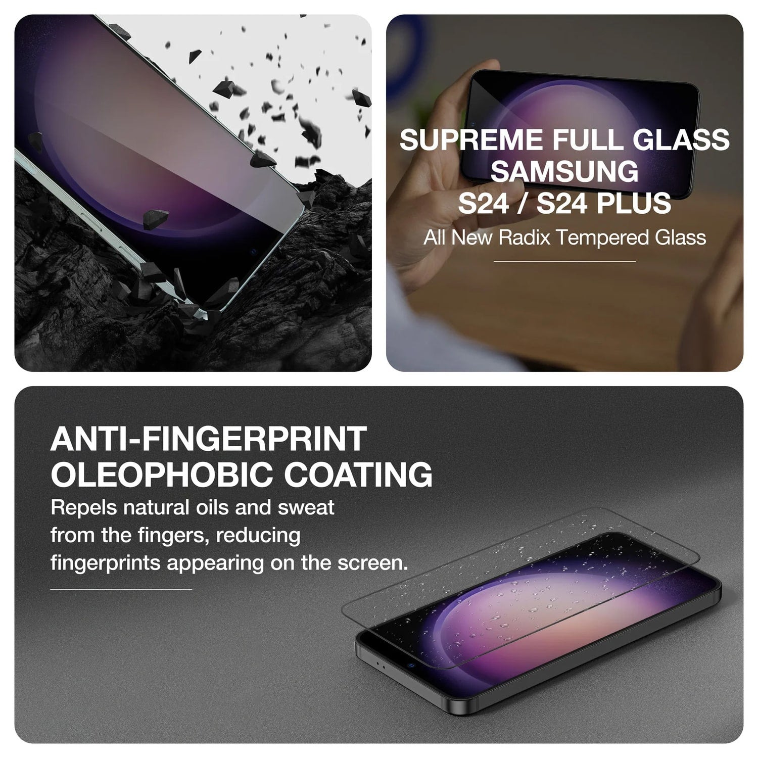 AMAZING THING RADIX FULL GLASS KALJENO STAKLO ZA SAMSUNG GALAXY S24 PLUS/S25 PLUS