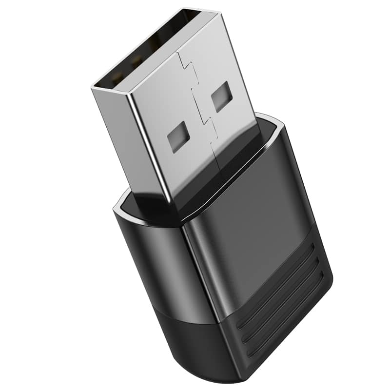 BOROFONE ADAPTER BV18 - USB NA TIP C - CRNI