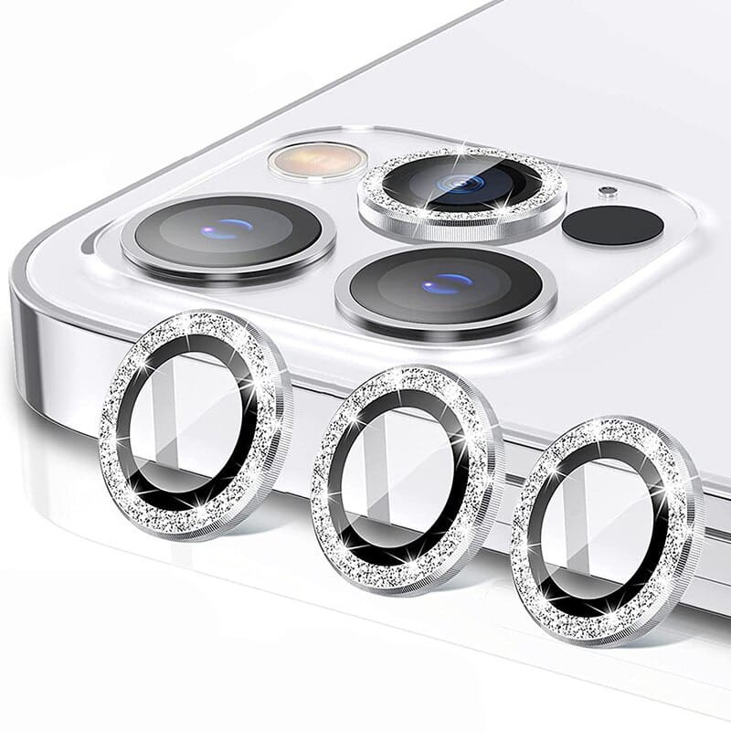 KALJENO STAKLO HARD DIAMOND ZA KAMERU (LEĆA) ZA IPHONE 15 PRO/15 PRO MAX SILVER (LEĆA 3KOM)