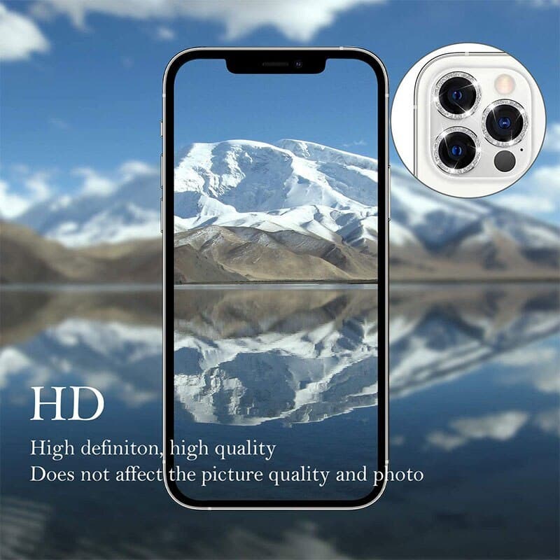 KALJENO STAKLO HARD DIAMOND ZA KAMERU (LEĆA) ZA IPHONE 15 PRO/15 PRO MAX SILVER (LEĆA 3KOM)