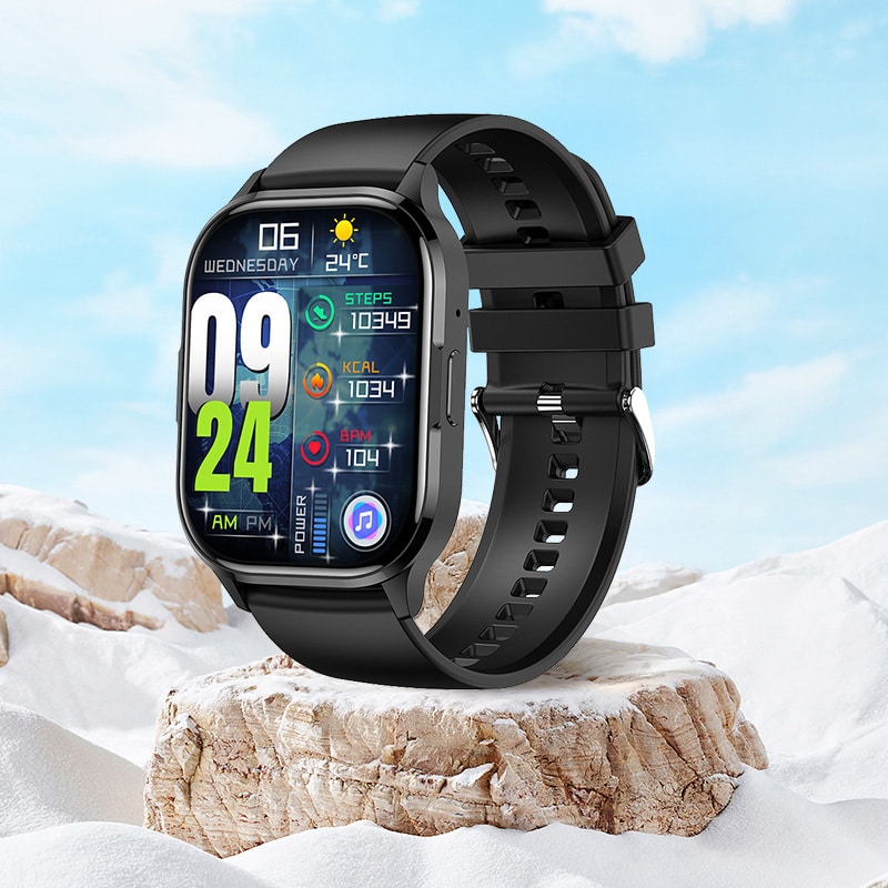 Blavec Smartwatch W18 Hellia HD AMOLED - crni