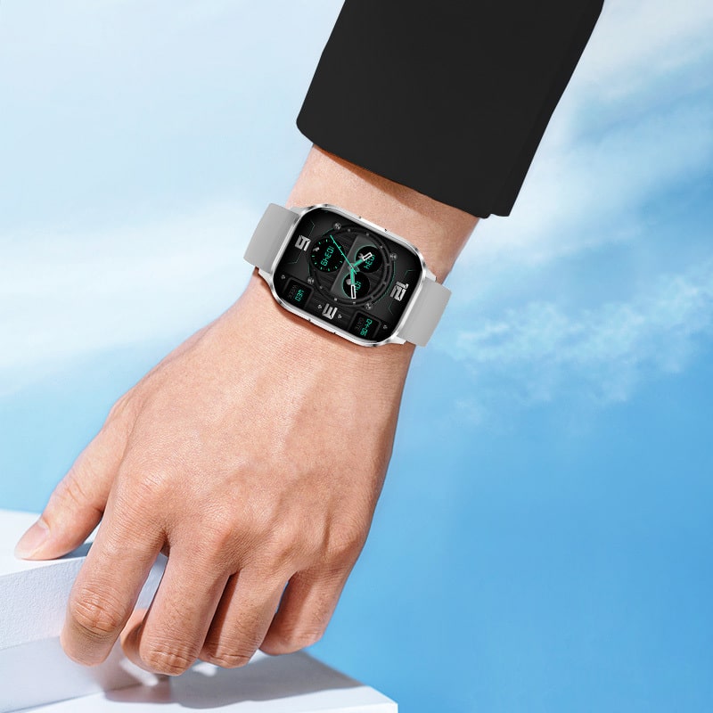 Blavec Smartwatch W18 Hellia HD AMOLED – sivi