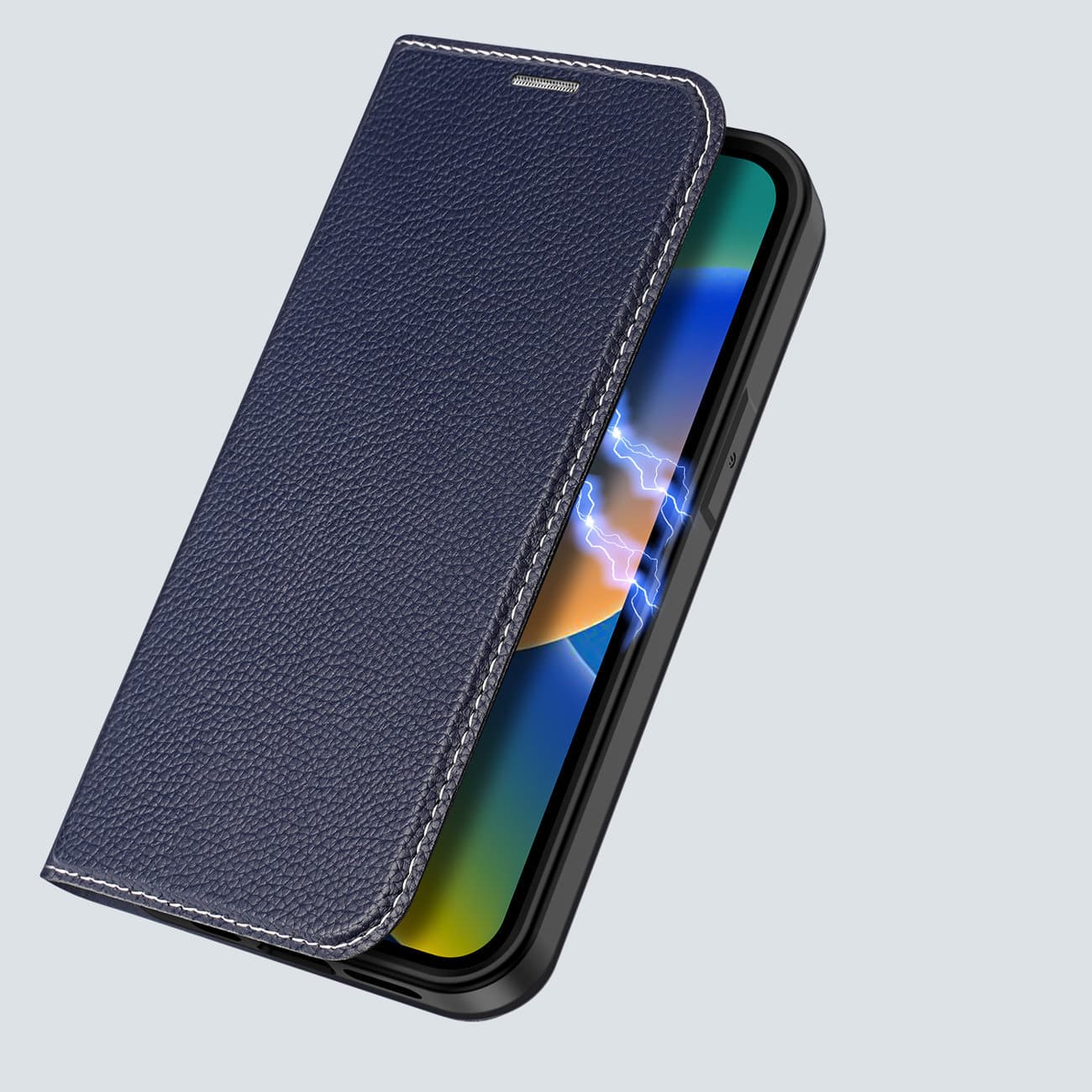 DUX DUCIS Skin X2 – preklopna torbica za iPhone 14 Plus - plava