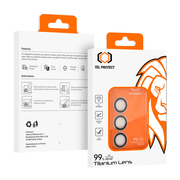 Kaljeno staklo Tel Protect Titanium Lens 99% AR na kameri za Samsung Galaxy S25 transparent (leće 3 kom.)
