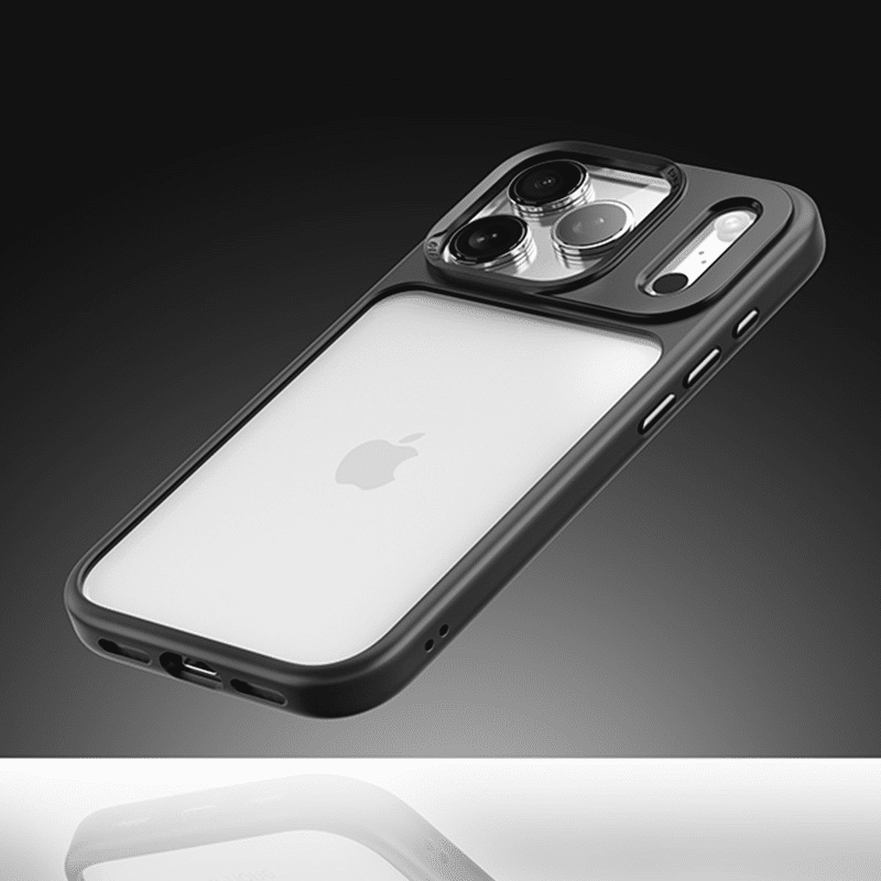 Rock Guard Lens Protection Series maskica za iPhone 17 Pro prozirno-crna