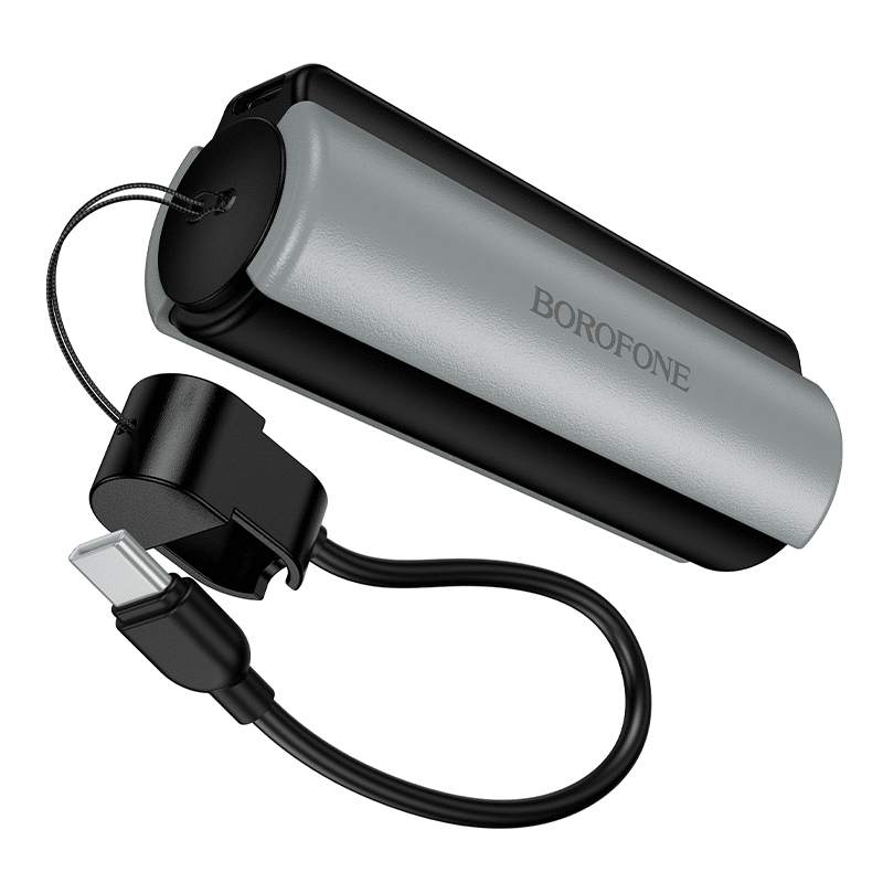 Power Bank 5000mAh Borofone Star sa Type C kabelom i svjetiljkom