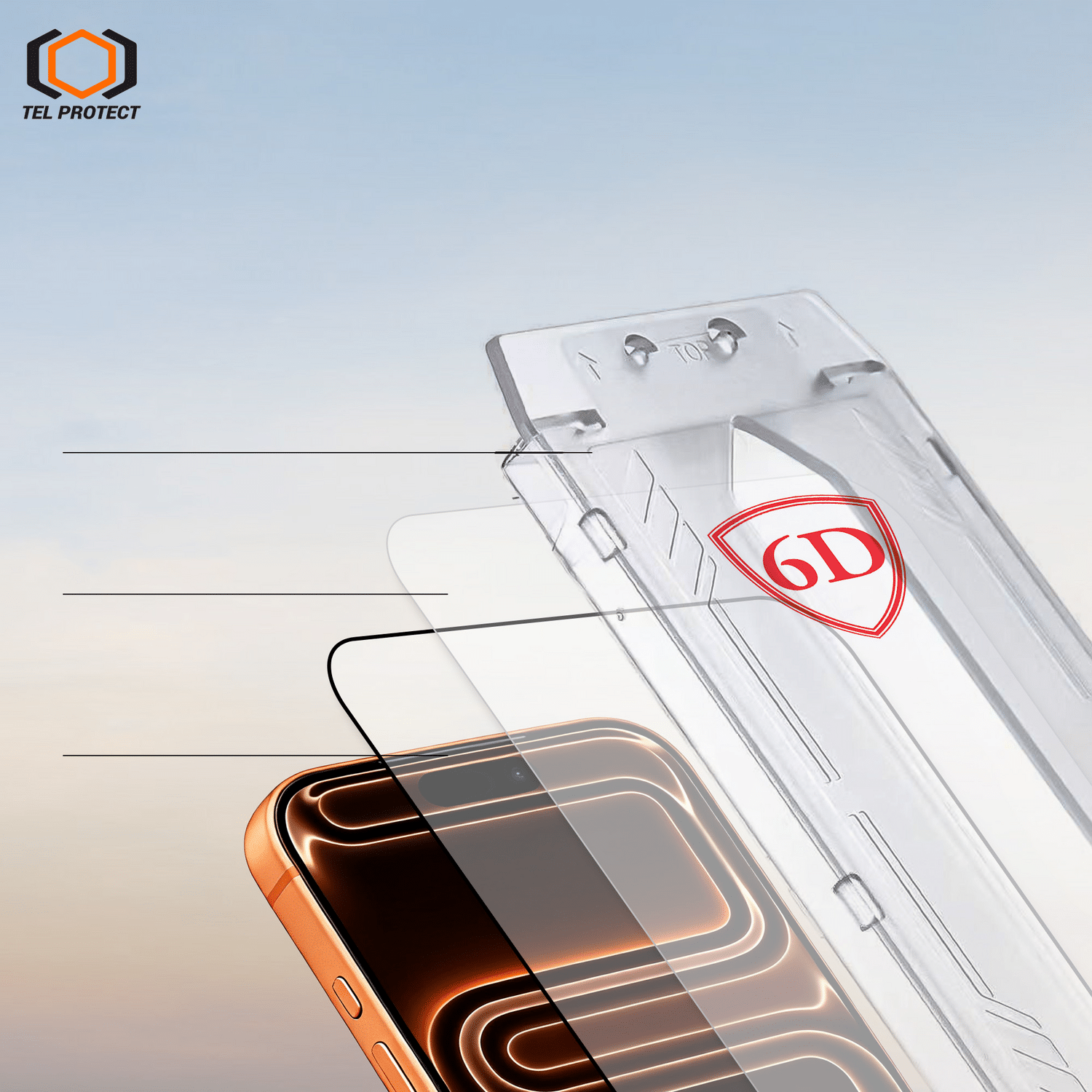 Tel Protect Dust-Free Easy Fit Full Glue 6D kaljeno staklo za Samsung Galaxy S25 crno (s otključavanjem otiskom prsta) - 2 kom.
