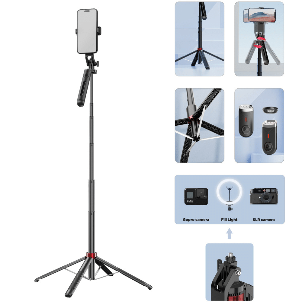 Blavec Selfie štap Aluminium Fusion P-09 tronožac + daljinski upravljač 180 cm