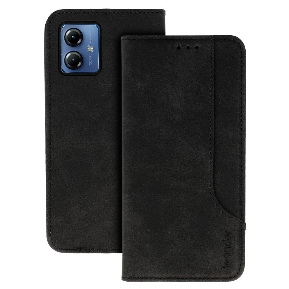 WONDER PRIME PREMIUM PREKLOPNA MASKA ZA MOTOROLA MOTO G14 crna