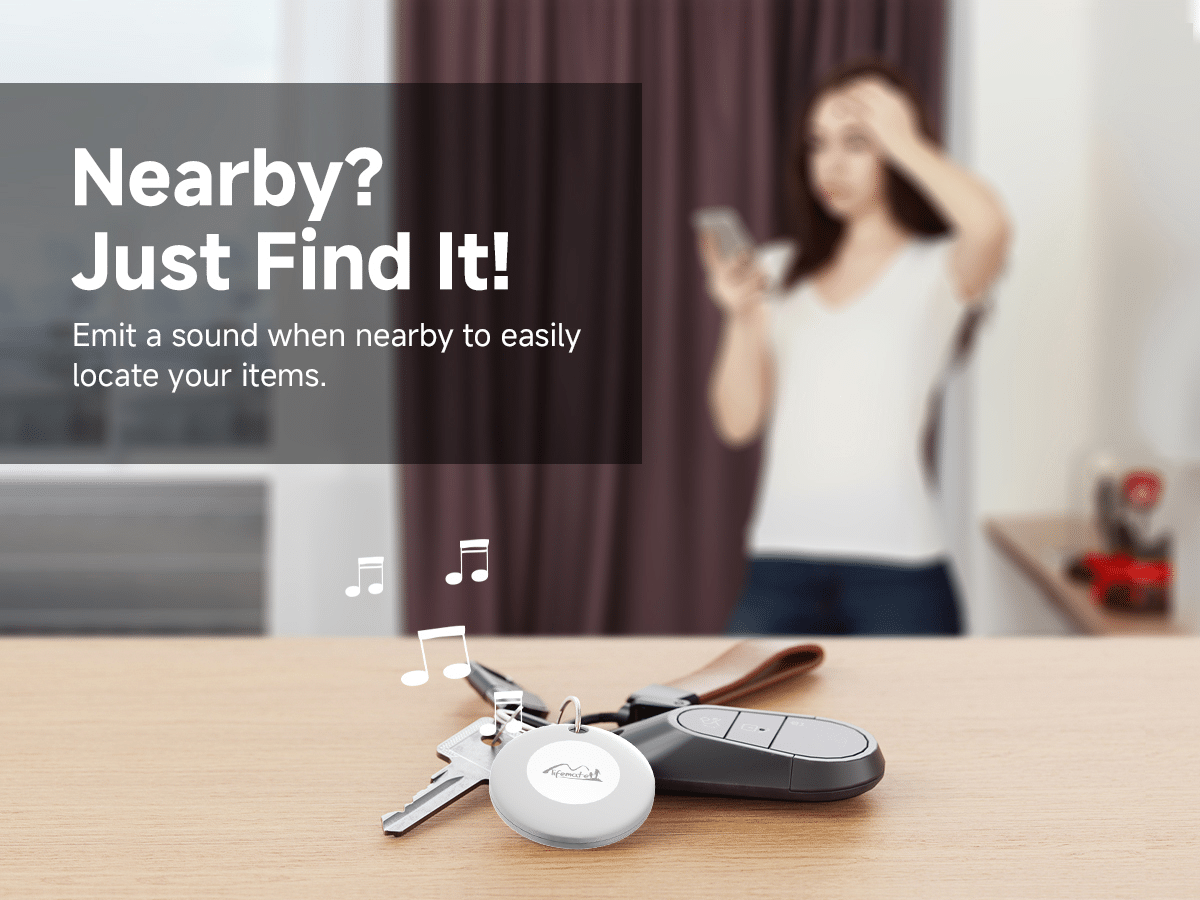 Bluetooth GPS lokator LifeTag Tracker Android + futrola s privjeskom za ključeve bijela
