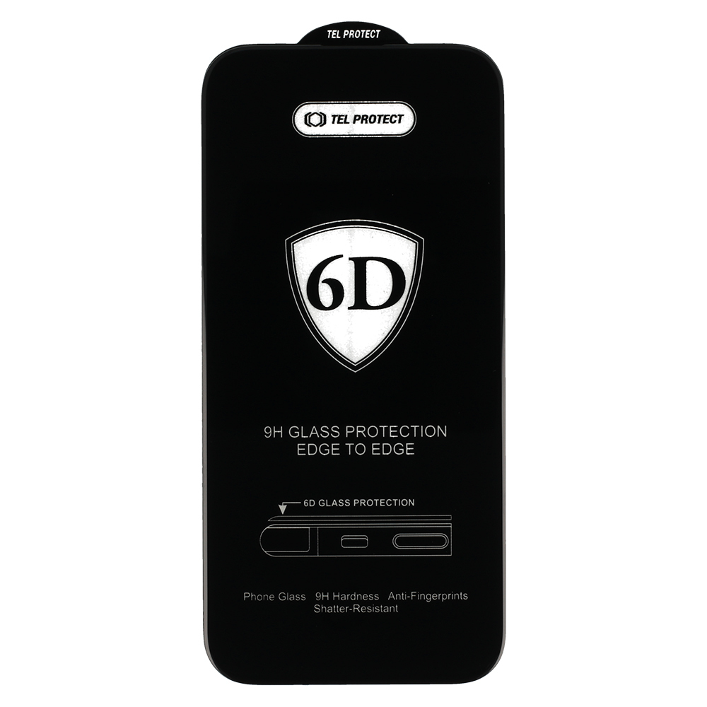 Kaljeno staklo Tel Protect Full Glue 6D za REALME 14T sa crnim rubom