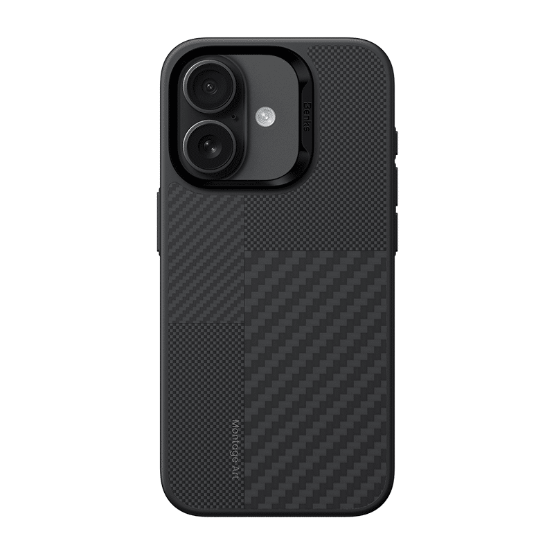Benks Montage Magnetic Armor Pro kevlar metalni okvir 600D Case za iPhone 16 Plus crna