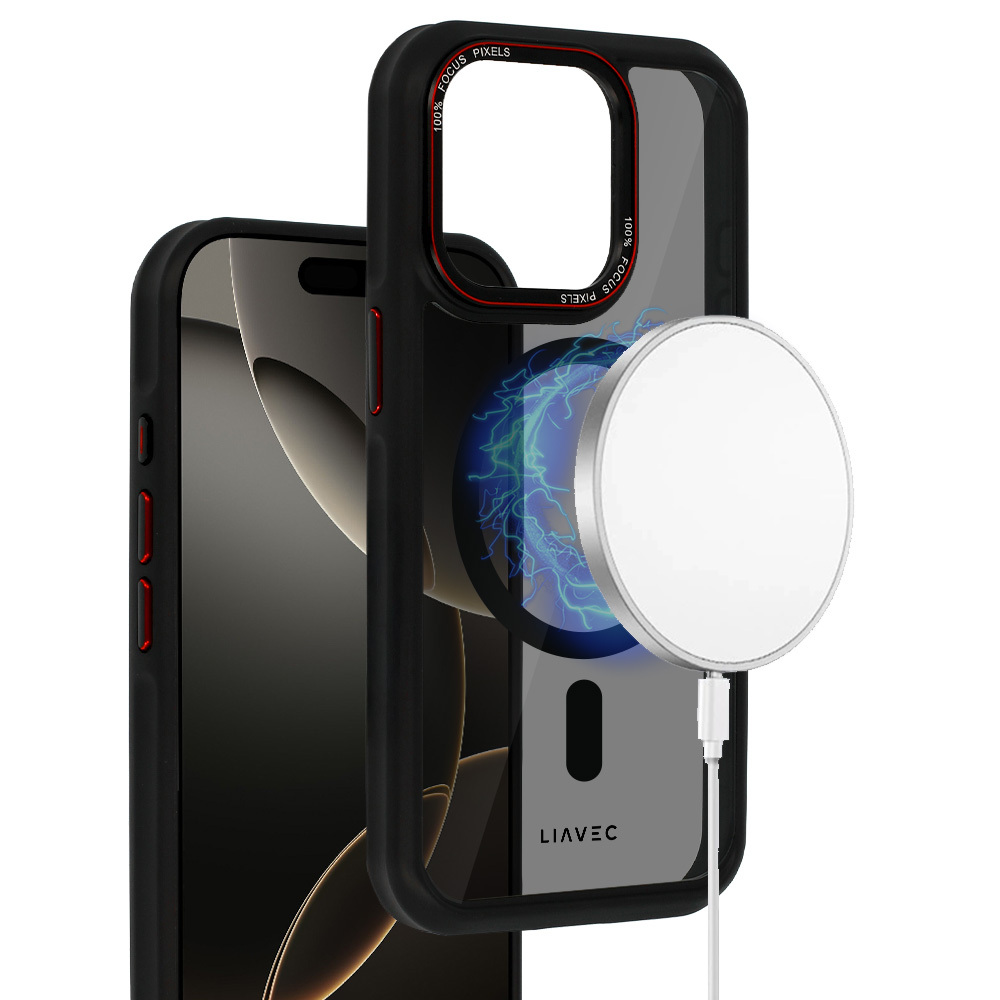 Liavec Hybrid Smoke Magsafe maska za iPhone 15 Pro