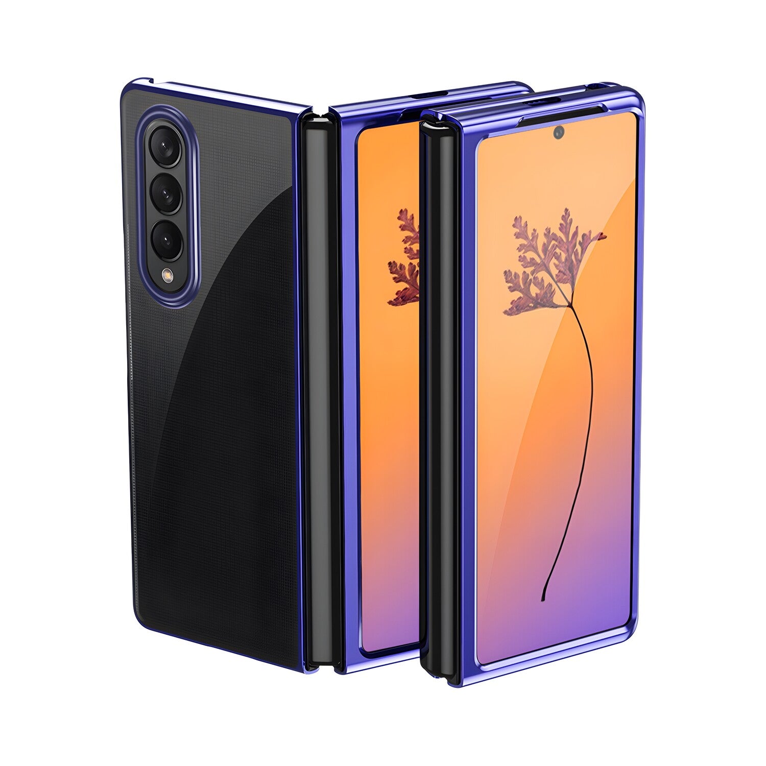 Plating Case Hard futrola za Samsung Galaxy Z Fold 4 - Plava KP39767