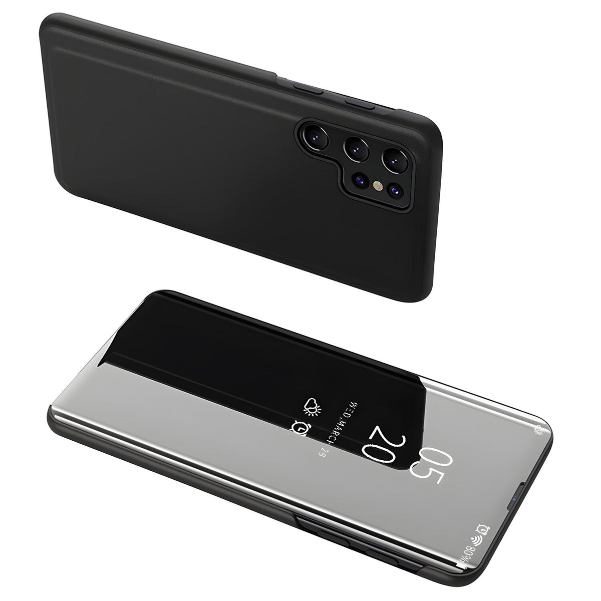 Futrola Clear View za Samsung Galaxy S25 Plus - Crna
