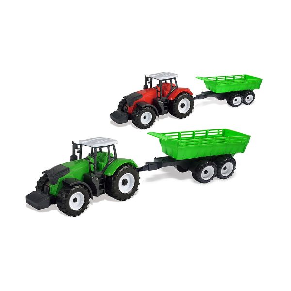 Traktor Farmer sa prikolicom – veliki set za male farmere Zelena