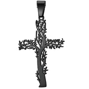 Privjesak na lančiću Tree Cross - Crna KP34144
