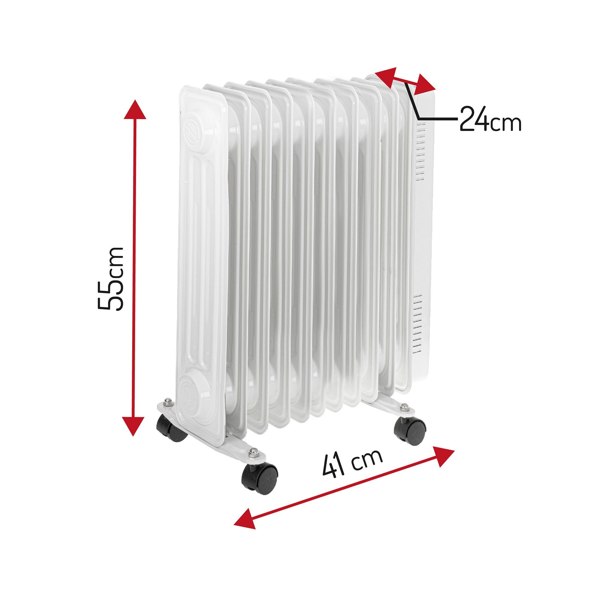 Uljni radijator AD7816, 9 reb,2000W