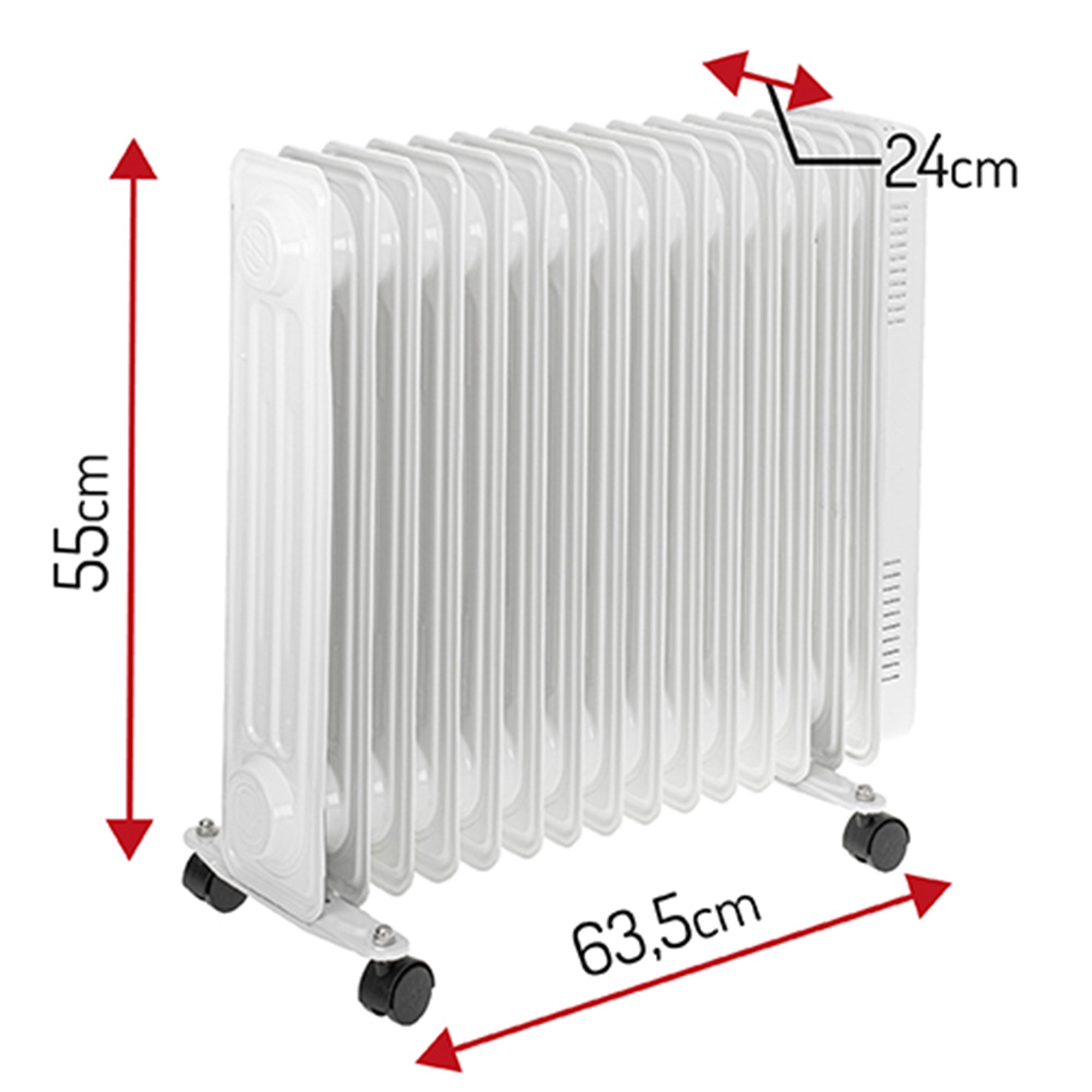 Uljni radijator, AD7819, 15 rebara, 2000W