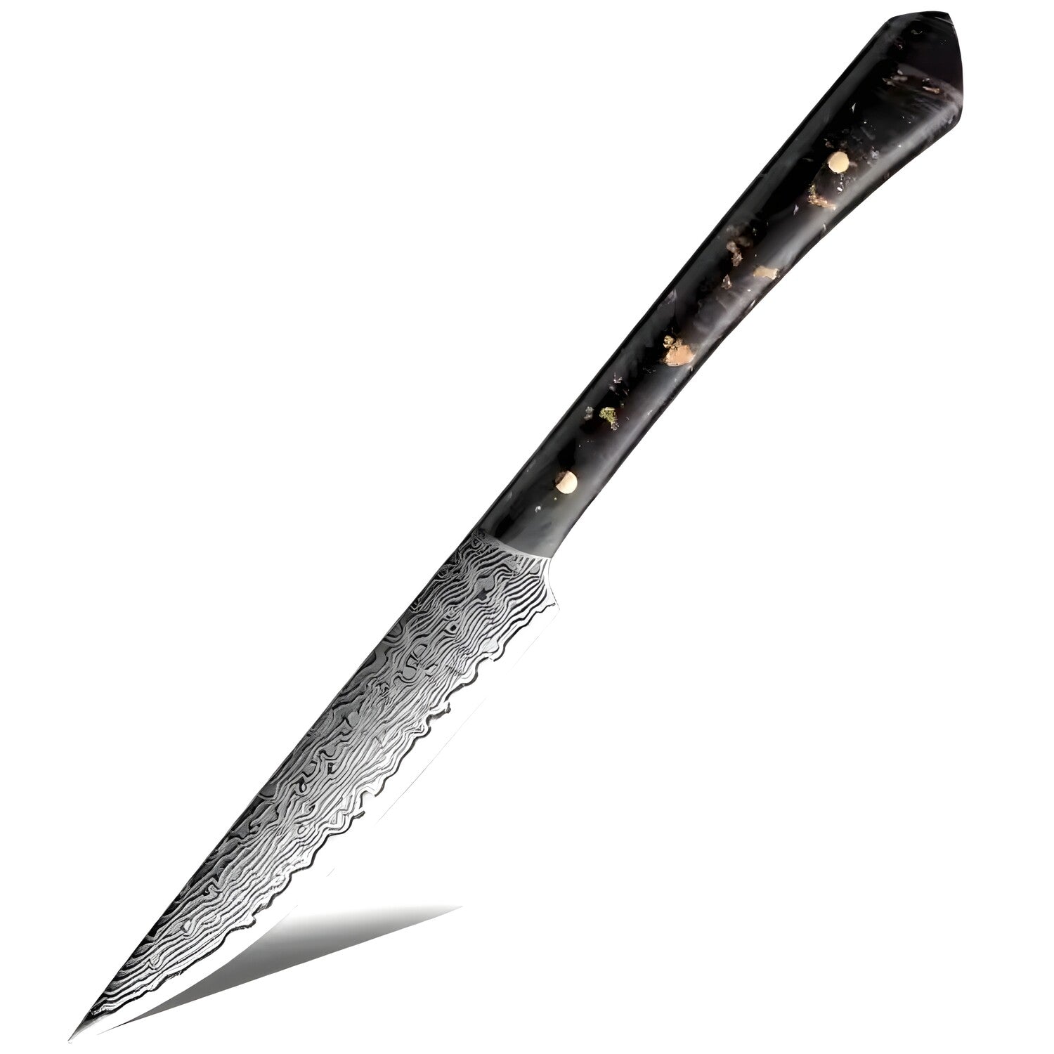 Damaskasti kuhinjski nož UT-35148 - Steak / Crna KP35148
