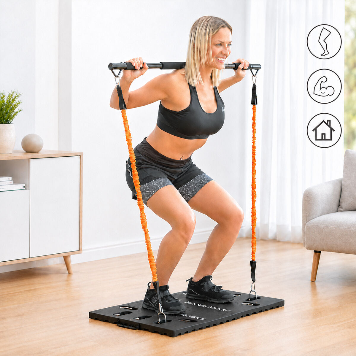 Integralni Prijenosni Sustav Treninga s Vodičem za Vježbanje Gympak Max InnovaGoods