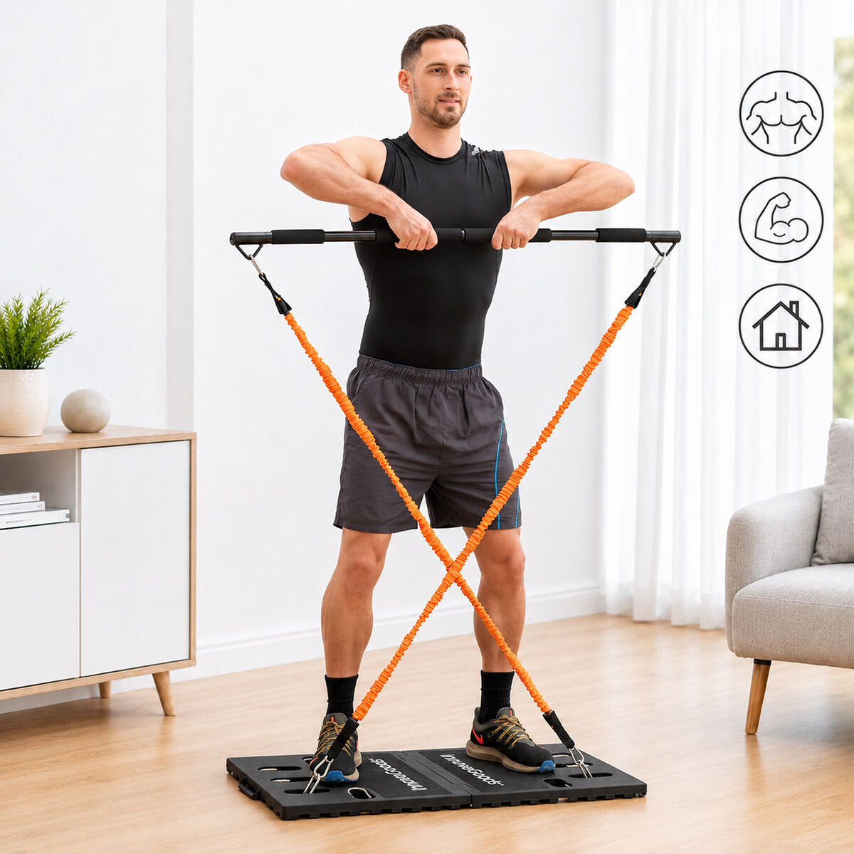 Integralni Prijenosni Sustav Treninga s Vodičem za Vježbanje Gympak Max InnovaGoods
