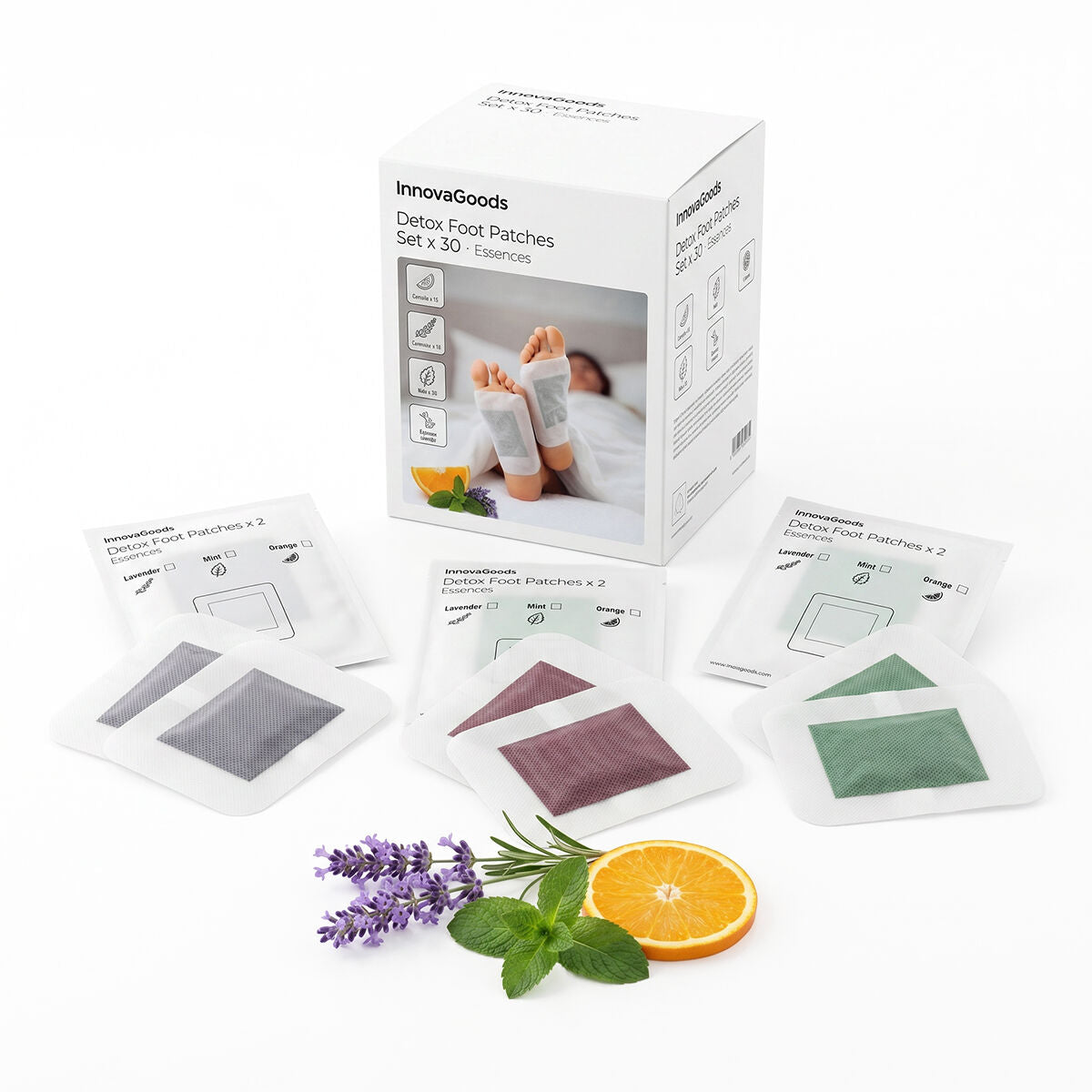 Detoksifikacijski Flasteri za Stopala Essences InnovaGoods 30 kom.