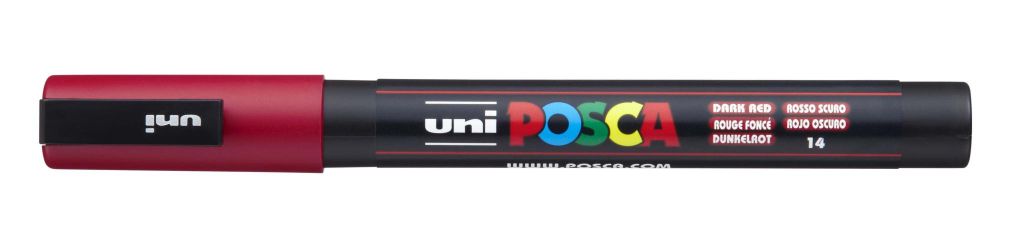 Marker Uni pc-3m Posca tamno crveni