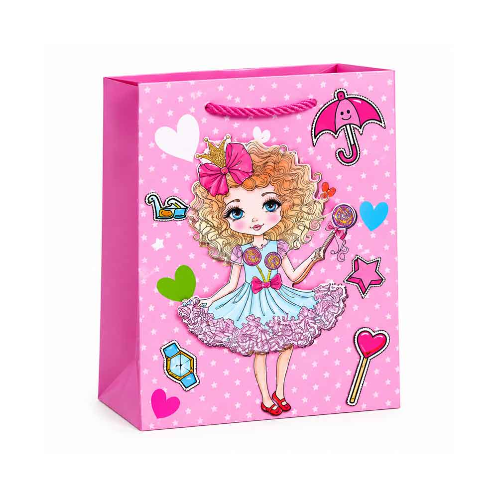 Poklon vrećica Girl Fashion 30 × 42 cm - Model 01