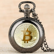 Džepni Sat Bitcoin - Crni KP5817