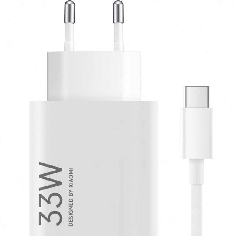 Zidni punjač Xiaomi 33W 3A 1 x USB-A s USB-C kabelom Bijeli BHR9956EU