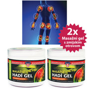 2x Masažni gel s zmijskim otrovom 600 ml.