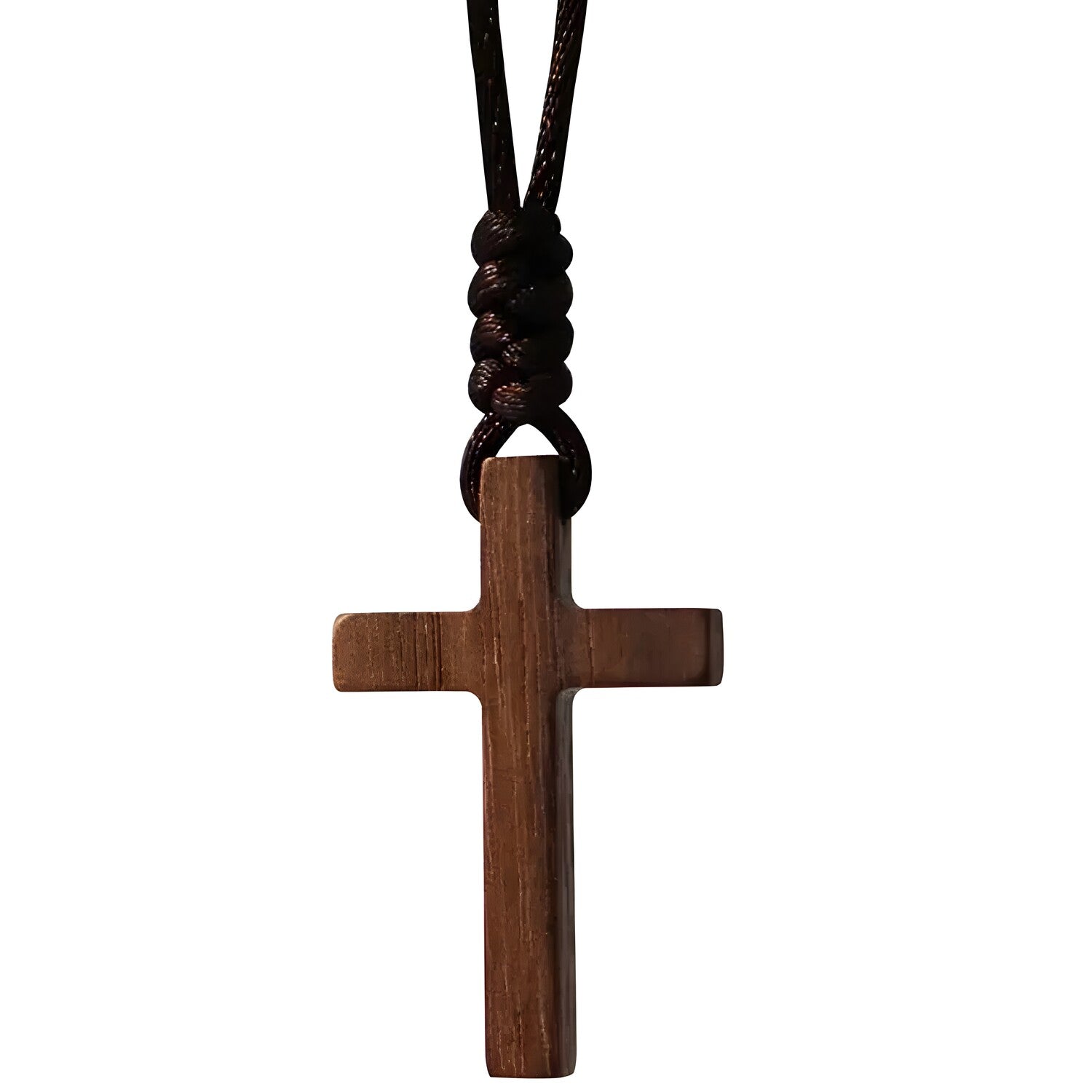 Ogrlica Wood Cross - Smeđa KP34253