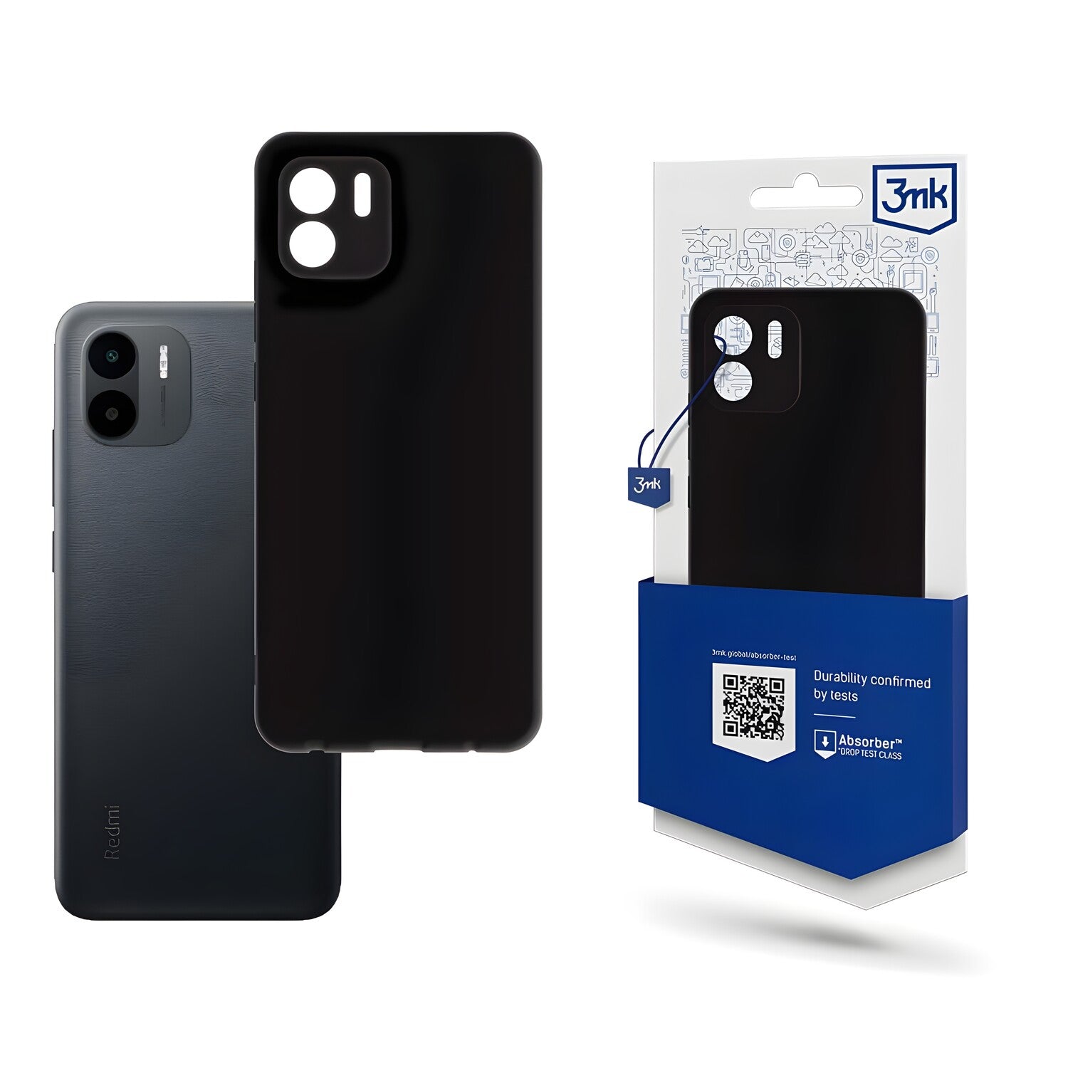 3mk Matt case futrola za Xiaomi Redmi A1/Redmi A1 Plus - Crna KP22668