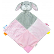 Baby Mix tješilica pas grey&pink