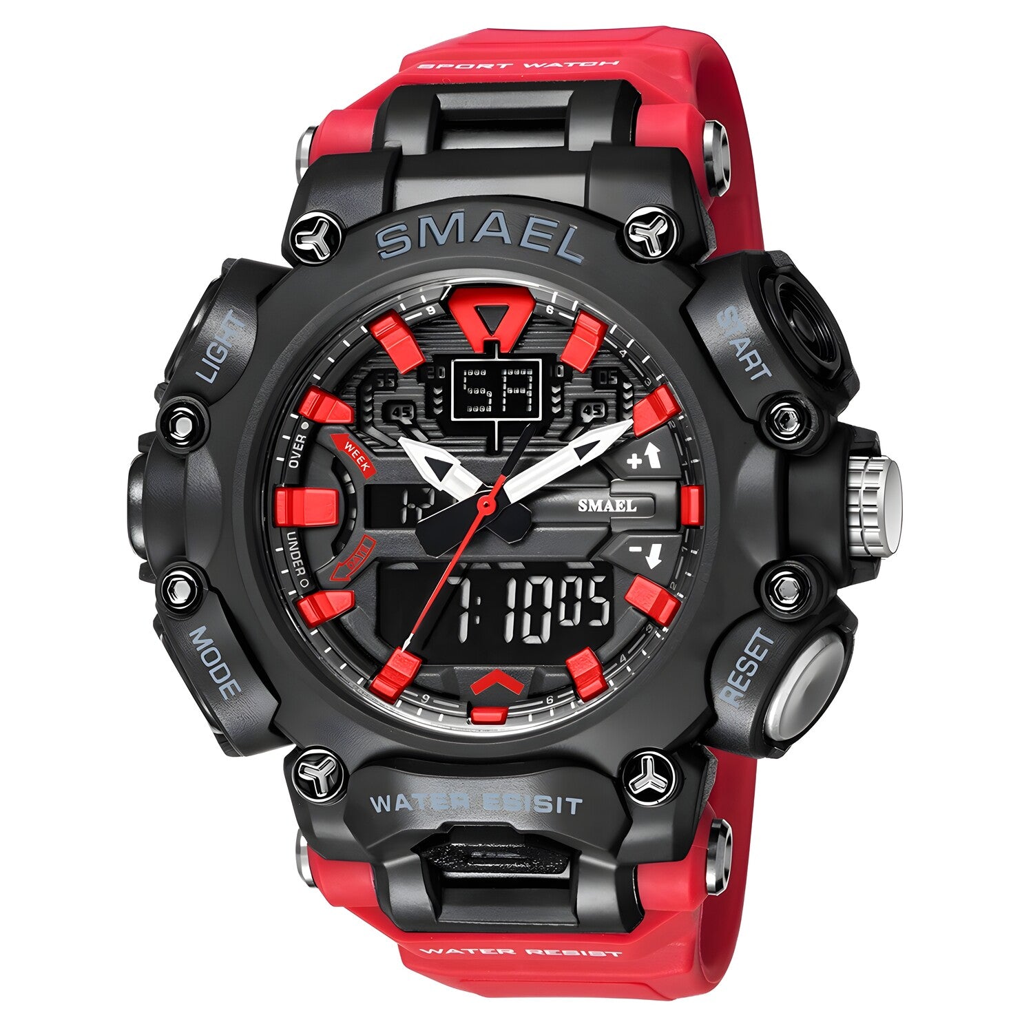 Sat SMAEL ZA-14072 - Crveni / Crni KP14072