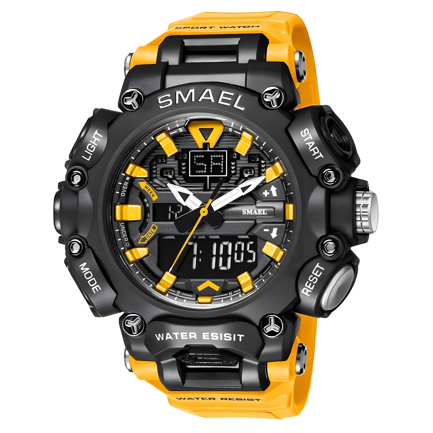 Sat SMAEL ZA-14068 - Žuti / Bijeli KP14068