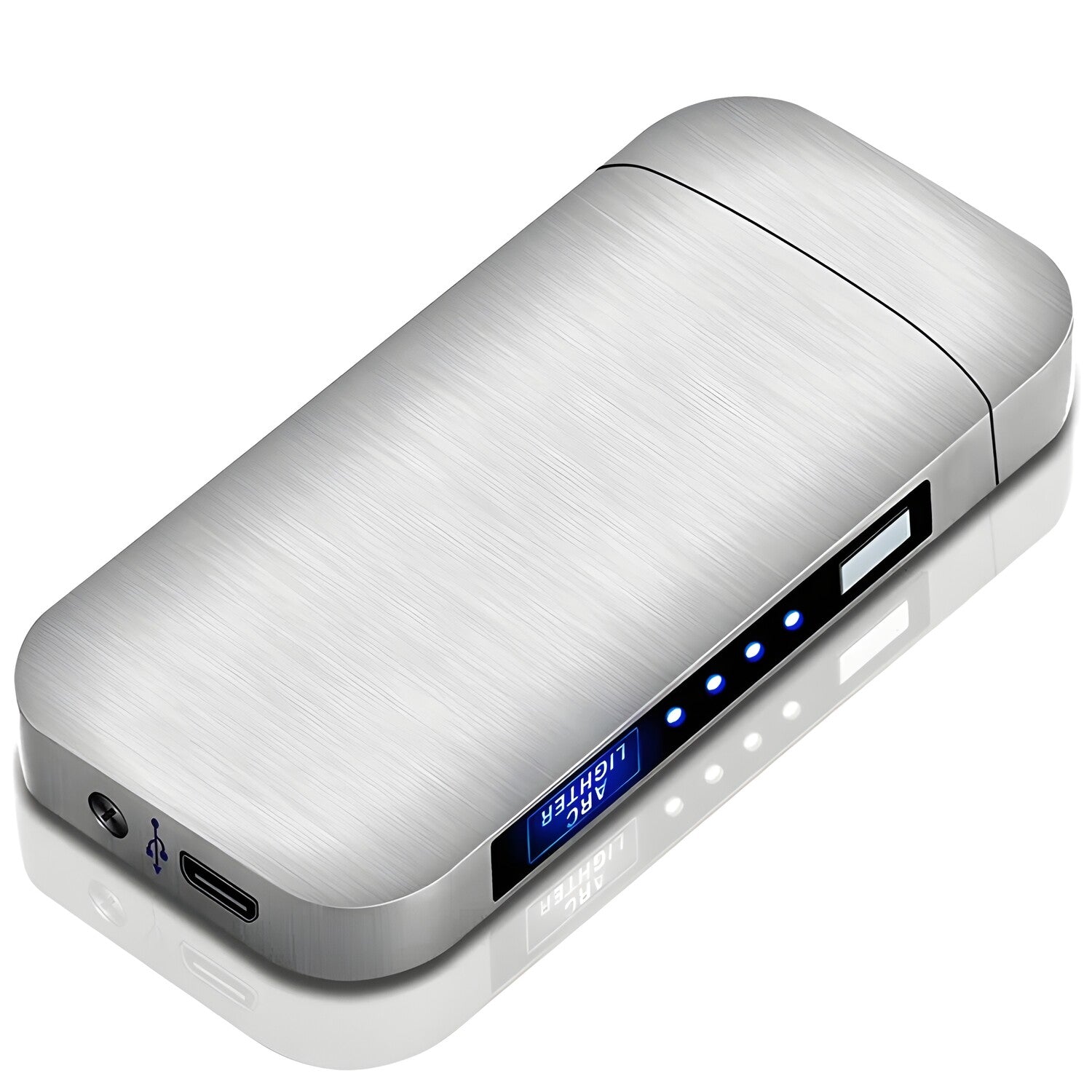 Električni upaljač s USB punjenjem TO-25708 - Srebrna KP25708